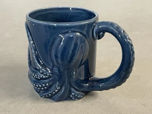 BATELA Steinzeug Oktopus 16 Unzen Kaffee Tee Becher Tasse blau - NEUWERTIG! - Bild 1 von 5