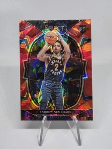 2022-23 Panini Select - Concourse Andrew Nembhard #77 Red Cracked Ice Prizm (RC) - Picture 1 of 10