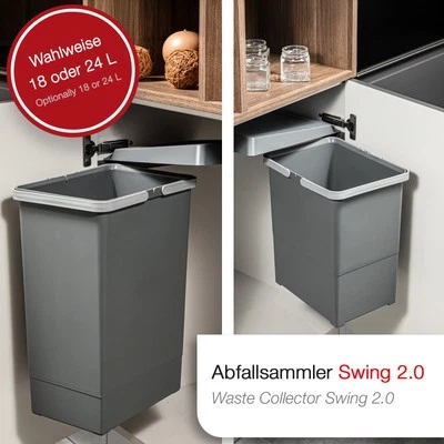 Abfallsammler Mülleimer Behälter Mülltrennung schwenkbar Swing 2.0 von SOTECH - Bild 1 von 4