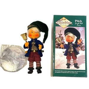 Annalee Fingerhüte Pitch Jingle Bell Tuner Weihnachten Urlaub Puppe Figur 7" Neu aus altem Lagerbestand - Bild 1 von 12