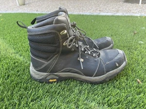 AHNU Montara Hiking Boots Women’s Brown Leather Vibram SZ 8.5 - Picture 1 of 12