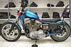 Harley Dyna SPORTSTER All Years Square BATTERY Cover BAG -DBB041 BAD&G CustomS - Bild 1 von 8