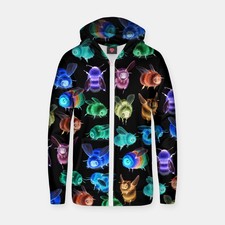 Camilla d’Errico Inverse fuzzy Bee Zip Up Hoodie Small