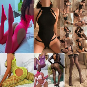 Body Babydoll Mujeres Lencería Sexy Red Cuerpo Medias Prendas para dormir Prendas para dormir - Imagen 1 de 247