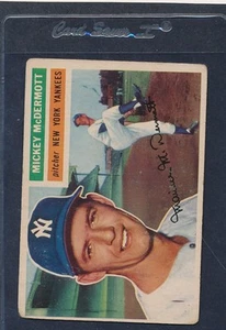 1956 Topps #340 Mickey McDermott Yankees Fair 56T340-92115-1 - Picture 1 of 1