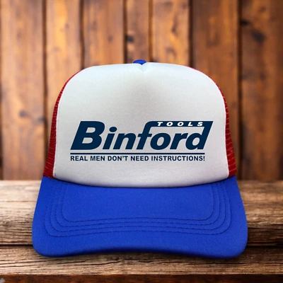 Gorra de béisbol Binford Tools para hombre camionero azul Snapback mejoras para el hogar años 90 Foto 1 de 4