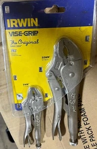 IRWIN 2 SET VISE GRIP 10WR 10" AND 5WR 5" PAIR - Picture 1 of 5