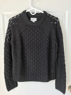 Suéter Pullover Para Mujer Cherokee Grueso Tejido Raglán Negro Pierced Talla Pequeña Nuevo sin Etiquetas Foto 1 de 4