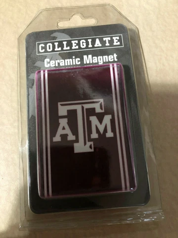 Texas A&M Maroon NCAA Collegiate Ceramic Magnet (Refrigerator, cooler, etc)-NEW Cover