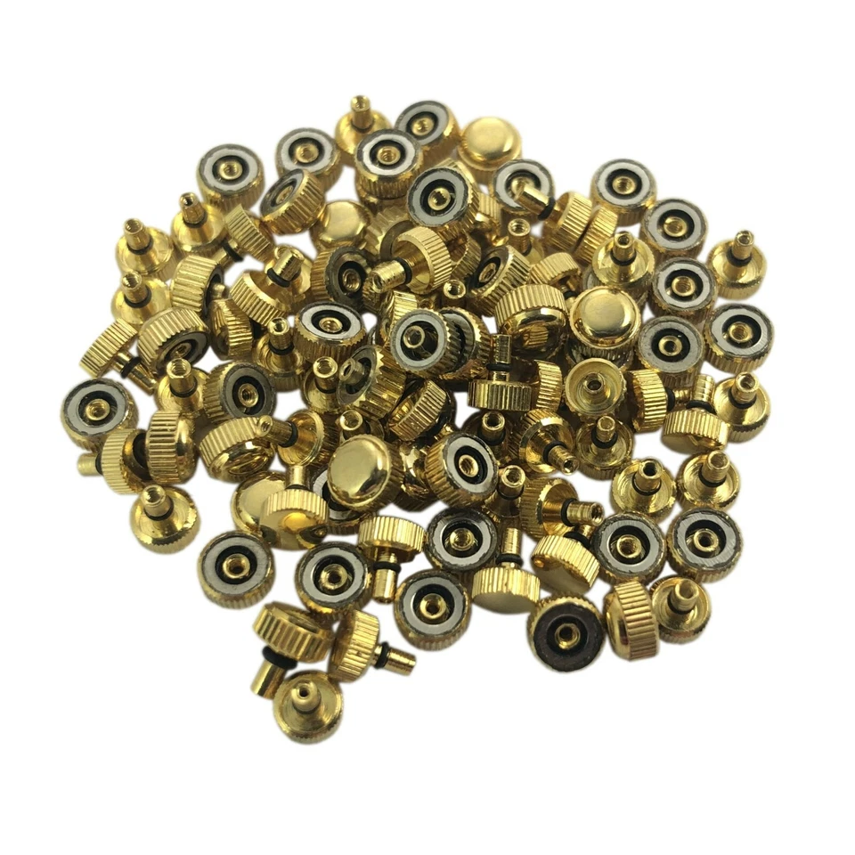 Horlogers 100 Assortis Taille Montre Couronne Remontoir Doré Remplacement Outil - Photo 1/1