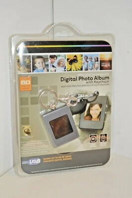 Innovage Digital Photo Album with Keychain Stores 60 Color Images, USB INCLUDED - Image 1 of 2