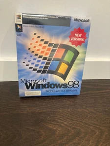SEALED NEW - vintage Windows 98 NEW VERSION - For PC's without Windows - Picture 1 of 9