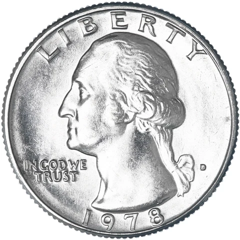 1978 D Washington Quarter BU US Coin Cover