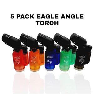 Eagle Torch Mini-Angle Torch Lighter Windproof Refillable Lighter 5-Count - Picture 1 of 8