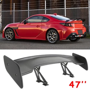 For Toyota 86 GR86 47” Rear Trunk Spoiler Wing Adjustable Matte Black Fiber GT - Foto 1 di 16