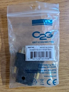 Vergoldete HDMI-Buchse auf DVI-D-Stecker Videoadapter - Bild 1 von 3