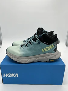 NUOVO Hoka One One donna Trail Code GTX taglia 8,5 paralume blu vetro/coastal 1123166 - Foto 1 di 8
