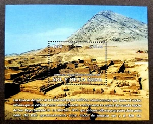 [SJ] Peru Archeological Complex Of Sun Moon 2013 Mountain Temple (ms) MNH - Picture 1 of 5