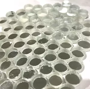45g Glass Mirror Button Mosaic 10mm x 4mm thick: Craft Artwork Decor - Picture 1 of 3