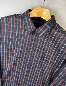 Untuckit Valencay Shirt Men XL Long Sleeve Blue Geometric Wrinkle Free Polyester - Picture 1 of 11