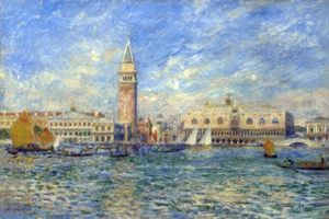 DOGE'S PALACE VENICE ITALY ITALIA 1881 PAINTING BY PIERRE AUGUSTE RENOIR REPRO - Picture 1 of 3