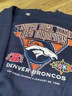 Vintage 1998 NFL Denver Broncos Super Bowl XXXII Champions Crewneck Mens BNWT XL