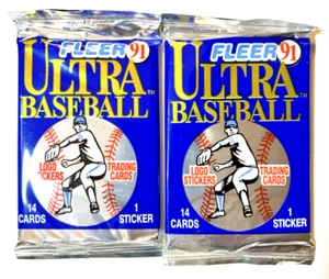 1991 FLEER ULTRA 14 CARD PACKS, NEVER BEEN OPENED. - Picture 1 of 1