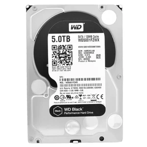 Western Digital Schwarz WD5001FZWX 5TB 7200U/min 128MB SATA 6Gb/s 3,5'' - Bild 1 von 5