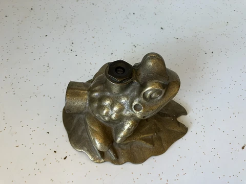 Antique Brass Frog Sprinkler Spicket For Garden Hose Cover