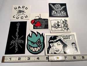7 SKATEBOARD STICKERS INCLUDING SPITFIRE X GNARHUNTERS * - Picture 1 of 5