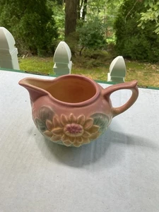 Vintage Hull Art Pottery Pink Water Lily Flower Creamer Cream Pitcher L-19-5 EUC - Picture 1 of 11