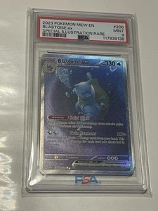 PSA 9 2023 POKEMON MEW EN-151 #200 BLASTOISE EX ILLUSTRAZIONE SPECIALE RARO - Foto 1 di 4