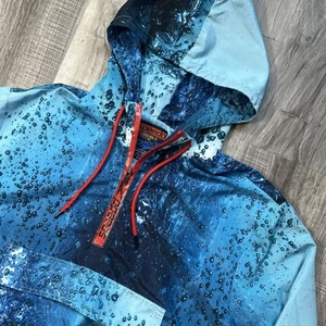 Speedo x Forever 21 Collab Mens Large Limited Edition Water Print Anorak Hoodie - Picture 1 of 10