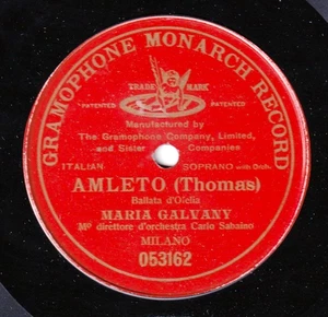 Galvany; Sabaino. Thomas (Hamlet - mad scene). Predog 053162. NM- - Picture 1 of 1