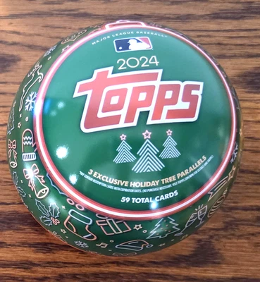 Lote ENORME de 1.111+ Cartões de Beisebol da MLB🎄Lata de Natal 🎄Pacotes de Cera 🎄Década de 1950 2025 Topps - Imagem 1 de 4