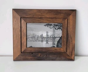 EDWARD ROY 1986 San Francisco Original Gemälde auf Leinwand Oakland Bay Bridge CA - Bild 1 von 6