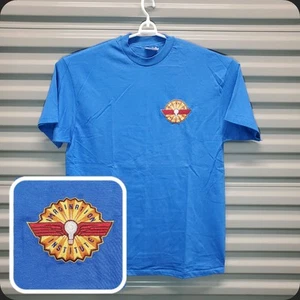 Vintage 90s Disney EPCOT Imagination Institute Shirt LARGE BLUE Hanes BEEFY-T - Picture 1 of 13