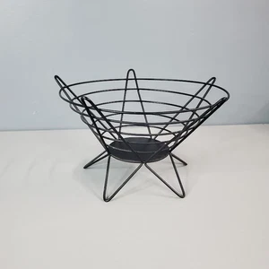Fred Press for Rubel Mid Century Atomic Metal Wire Catchall Fruit Basket MCM - Picture 1 of 5
