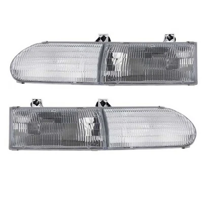 For 92-95 Taurus (except SHO) Sedan & Wagon Headlight Headlamp w/Bulb PAIR SET Foto 1 de 4