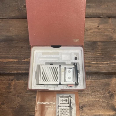 Grabadora de cinta de microcassette portátil Olympus Pearlcorder S 201 vintage Foto 1 de 4