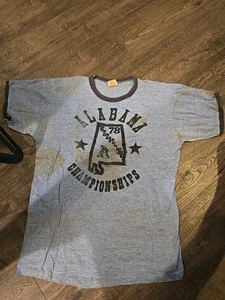 Vintage 1978 Alabama Wrestling Championships Ringer T-Shirt Russell Athletic... - Picture 1 of 8
