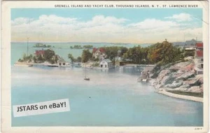 c. 1930 THOUSAND ISLANDS, NY, GRENELL ISLAND POSTCARD - Picture 1 of 1