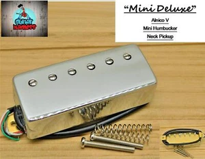 G.M. Mini Deluxe, Mini Humbucker Neck Alnico Magnet Pickup Chrome (50mm) - Picture 1 of 8