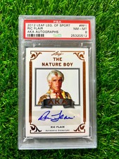 Ric Flair Auto 2012 Leaf Legends of Sport AKA Autograph Card PSA 8 NM-MT WWE HOF