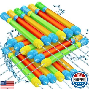Water Gun Toy - Shoot Up to 40 Feet, 18 PCS Outdoor Squirt Gun Pool Toys for  - Picture 1 of 5