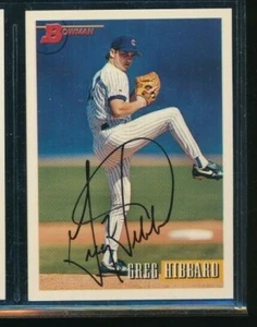 1993 Bowman Greg Hibbard #88 signed auto autograph tough swsw6 - Picture 1 of 2