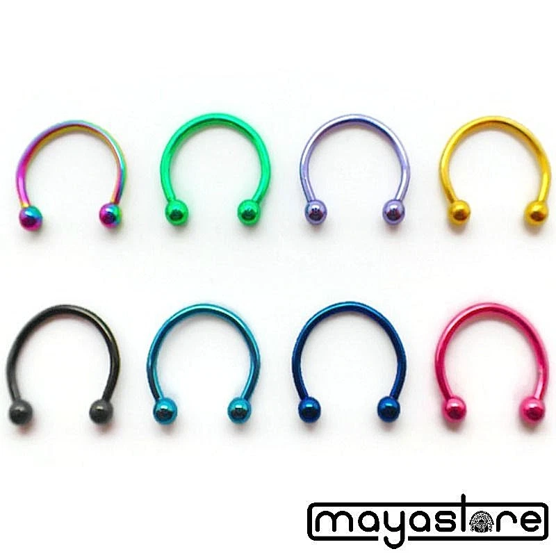 HUFEISEN KUGEL BCR LIPPEN HELIX SEPTUM TRAGUS OHR RING PIERCING INTIM AUGENBRAUN - Bild 1 von 1