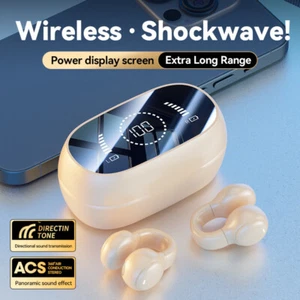 Wireless Bluetooth Headset TWS OWS Open Ear Headphones Earhook Earbuds Earphones - Photo 1 sur 11