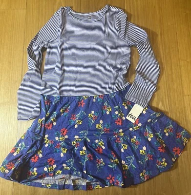 Tea Collection Tiered Skirted Twirl Dress Sz 12 New With Defects NWT NWD NOS - Image 1 of 4