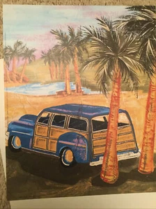 Bahamarama Print Vintage Car, Beach Picture 8 x 10 - Picture 1 of 2